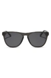 Diff Darren 55mm Polarized Square Sunglasses In Black
