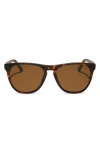 Diff Darren 55mm Polarized Square Sunglasses In Matte Rich Tort / Brown