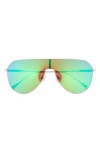 Diff Dash 134mm Shield Sunglasses In Blue