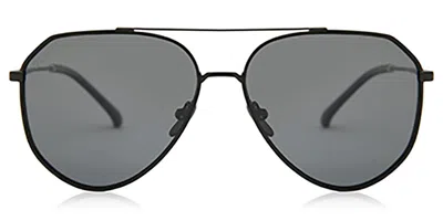 Diff Dash Polarized Matte Black+solid Grey Polarized Lens Men's Sunglasses Black Size 61