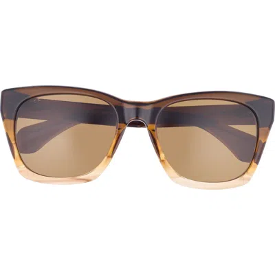 Diff Dean Xl 53mm Square Sunglasses In Brown