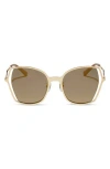 Diff Donna Iii 53mm Mirrored Square Sunglasses