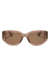 Diff Drew 54mm Polarized Oval Sunglasses In Brown