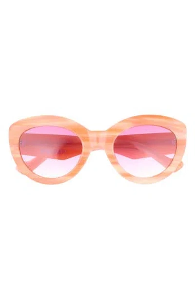 Diff Enid 51mm Cat Eye Sunglasses In Orange