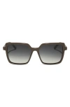 Diff Esme 53mm Gradient Square Sunglasses In Grey Gradient