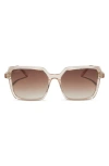 Diff Esme 53mm Gradient Square Sunglasses In Vintage Rose Crystal