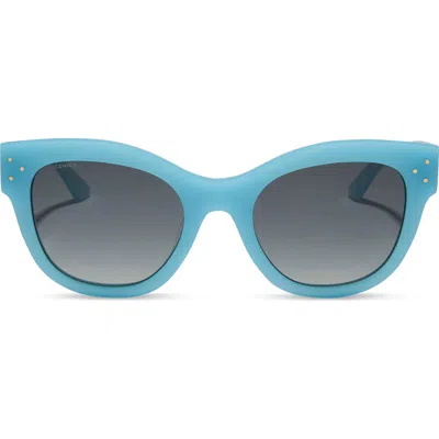 Diff Eva 53mm Gradient Cat Eye Sunglasses