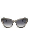Diff Evie 54mm Cat Eye Sunglasses In Gray