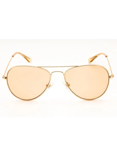 Diff Eyewear Aviator Sunglasses For Unisex In Gold
