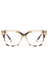 Diff Eyewear Bella Xs Blue Light In Cream Tortoise