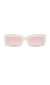 Diff Eyewear Indy Sunglasses In White