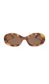 Diff Eyewear Lainey Sunglasses In Brown