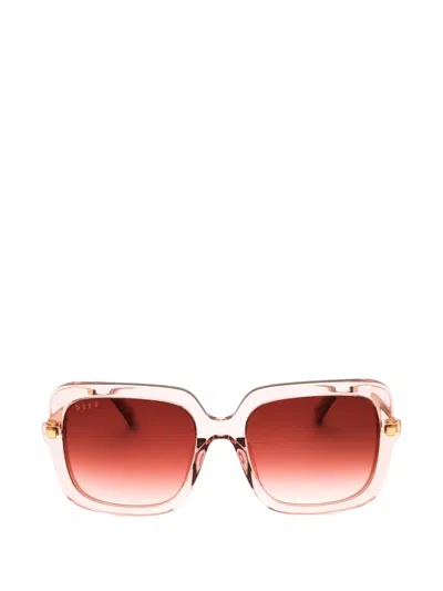 Diff Eyewear Sandra Oversized Square-frame Sunglasses In Pink