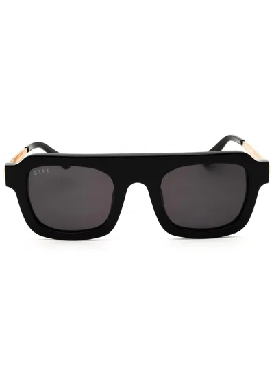 Diff Eyewear Sdfalde Mini Rectangular Sunglasses For Women In Black
