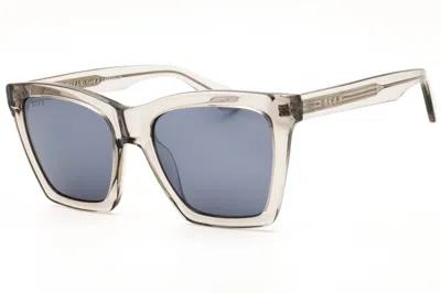 Diff Eyewear Sdfkenz Tgre Tempete Grey/grey Silver Mirror In Metallic