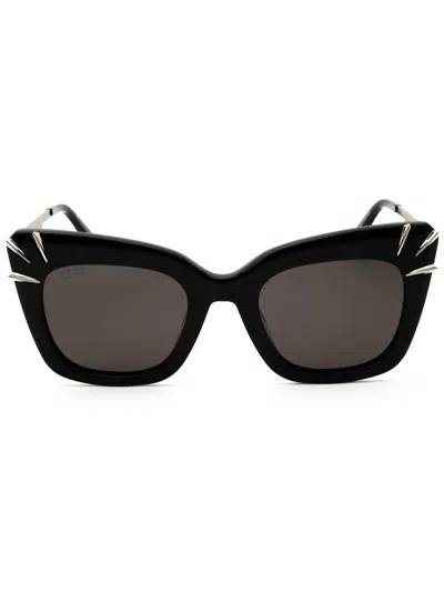 Diff Eyewear Sdfpnth Sunglasses In Black Grey / Smoke