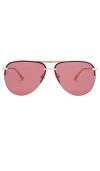Diff Eyewear Tahoe In Gold  Vintage Rose  & Mauve