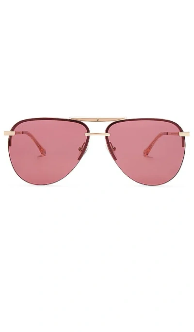 Diff Eyewear Tahoe In Gold  Vintage Rose  & Mauve