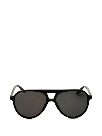 Diff Eyewear Tosca Ii Pilot-frame Sunglasses In Black