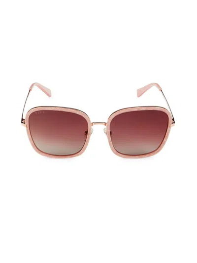Diff Eyewear Women's 65mm Square Sunglasses In Rose Gold