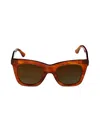 Diff Eyewear Women's Kaia 50mm Rectangle Sunglasses In Brown