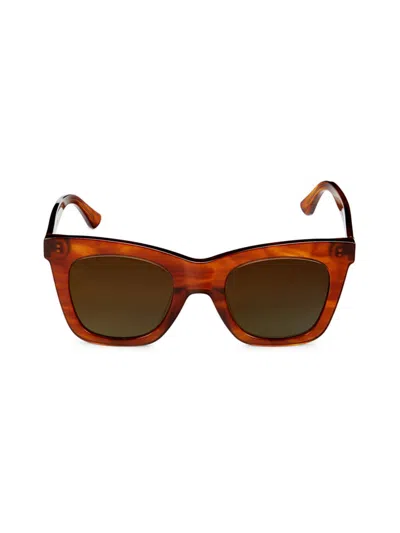 Diff Eyewear Women's Kaia 50mm Rectangle Sunglasses In Brown