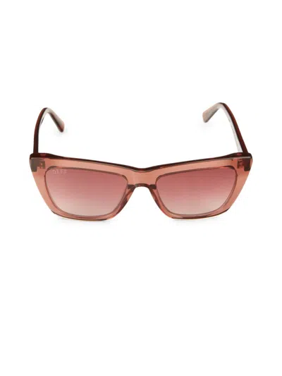 Diff Eyewear Women's Natasha 54mm Cat Eye Sunglasses In Pink