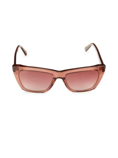 Diff Eyewear Women's Natasha 54mm Cat Eye Sunglasses In Dusk