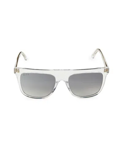 Diff Eyewear Women's Stevie 55mm Rectangle Sunglasses In Gray