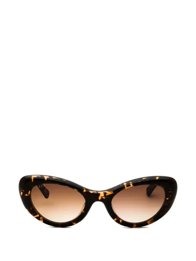 Diff Eyewear Zaria Cat-eye Sunglasses In Brown