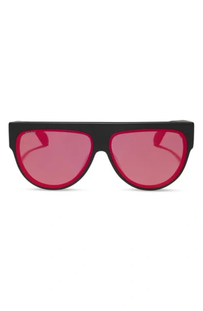 Diff Georgie 58mm Gradient Shield Sunglasses In Pink