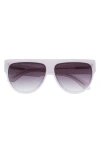 Diff Georgie 58mm Gradient Shield Sunglasses In Thistle/grey Gradient