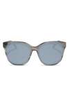 Diff Gia 62mm Oversize Square Sunglasses In Gray