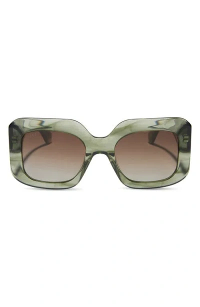 Diff Giada 52mm Polarized Square Sunglasses
