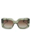 Diff Giada 52mm Polarized Square Sunglasses