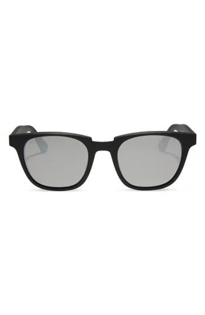 Diff Grayson 51mm Square Sunglasses In Grey Mirror