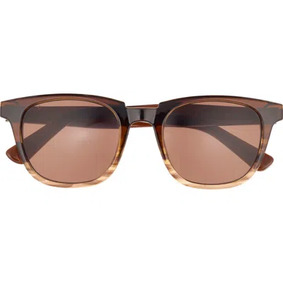Diff Grayson 52mm Square Sunglasses In Mocha Gradient/ Brown