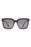 Diff Hailey 54mm Square Sunglasses In Black/grey