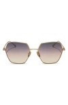 Diff Harlowe 55mm Square Sunglasses In Neutral