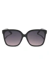 Diff Hazel 58mm Square Sunglasses