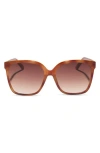 Diff Hazel 58mm Square Sunglasses