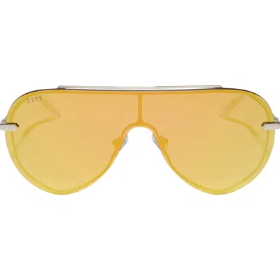 DIFF DIFF IMANI 139MM GRADIENT SHIELD SUNGLASSES