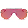 Diff Imani 139mm Gradient Shield Sunglasses In Multi