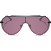 Diff Imani 139mm Gradient Shield Sunglasses In Purple