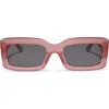 Diff Indy 51mm Gradient Rectangular Sunglasses