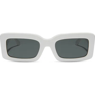 Diff Indy 51mm Gradient Rectangular Sunglasses In Gray