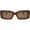 Diff Indy 51mm Polarized Rectangular Sunglasses