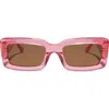 Diff Indy 51mm Polarized Rectangular Sunglasses