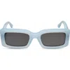Diff Indy 51mm Polarized Rectangular Sunglasses