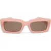 Diff Indy 51mm Polarized Rectangular Sunglasses